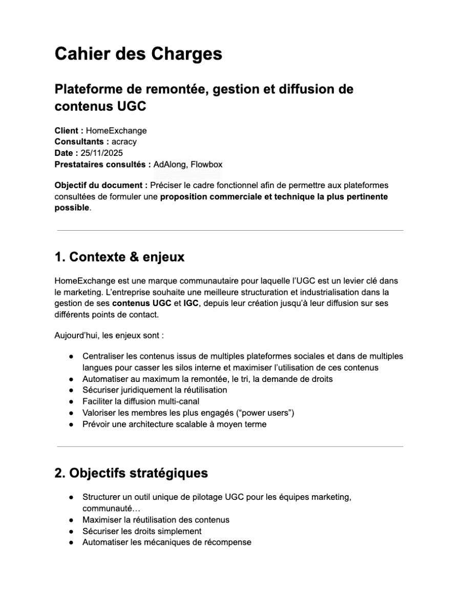 Cahier des charges fonctionnel